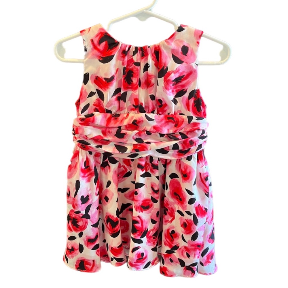 KATE SPADE NEW YORK GIRLS ROSE FLORAL DRESS TODDLER SZ 2T